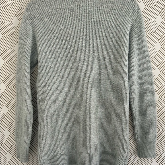 LOFT Womens Gray Long Cardigan with Gemstone Buttons, Size Small - Picture 4 of 4